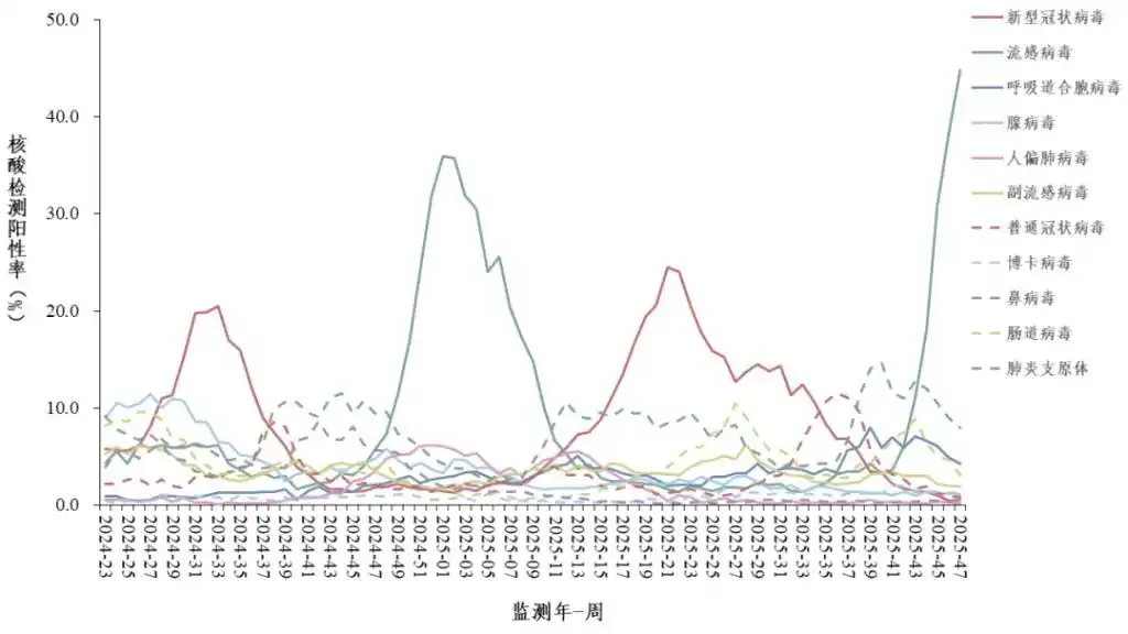 流感阳性率近45%，本月高峰！