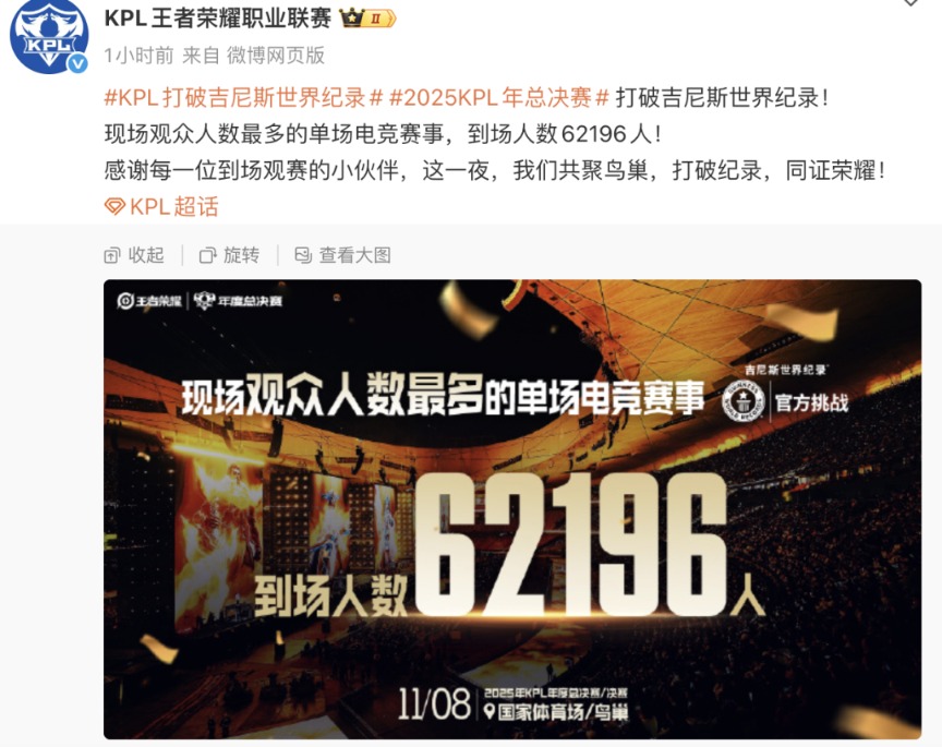 刚刚!成都AG超玩会夺冠!王者荣耀又火了 KPL年总决赛 打破吉尼斯纪录