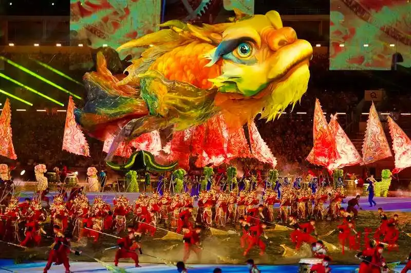 高燃瞬间回顾第十五届全运会开幕式