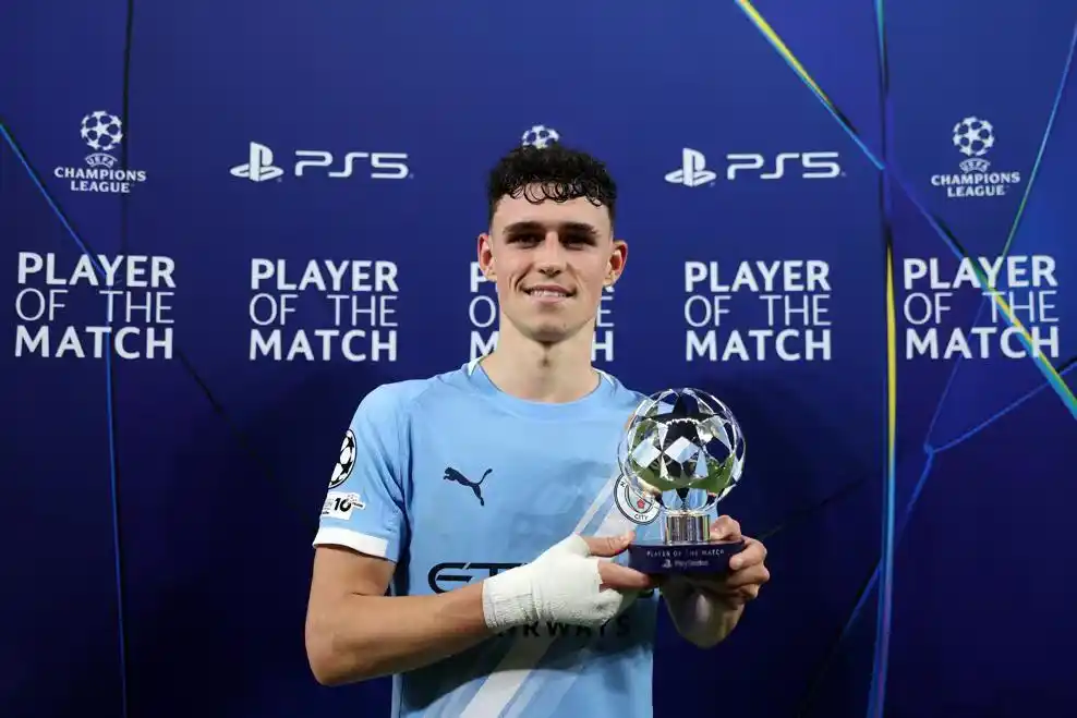 欧冠|哈兰德、谢尔基破门,福登梅开二度!曼城4-1完胜多特蒙德