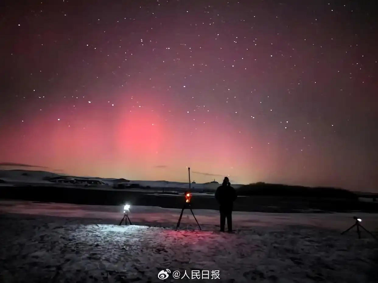 红色警报!特大地磁暴爆发!我国多地现绝美极光